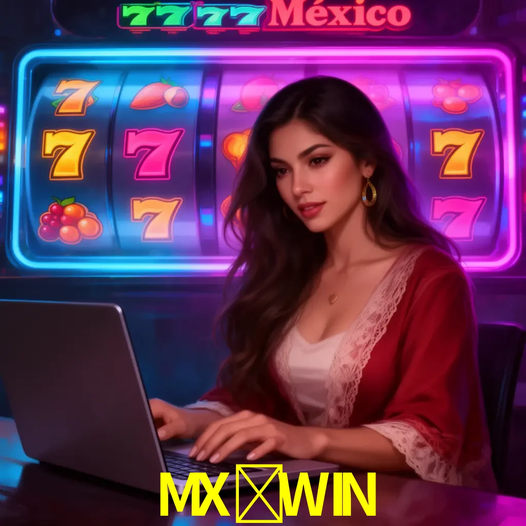 MX-WIN Slots - tragamonedas, RTP y control Tragamonedas MX-WIN con símbolos, saldo móvil y reglas de apuesta visibles